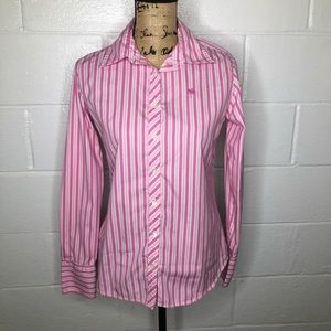 Lilly Pulitzer Button Down Shirt Pink Stripe 8